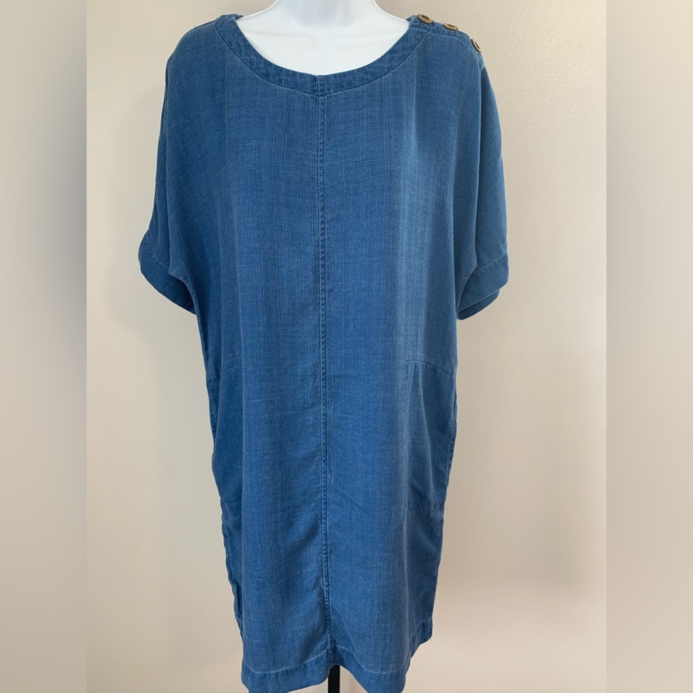 Pure Jill Denim Blue Women's Dress